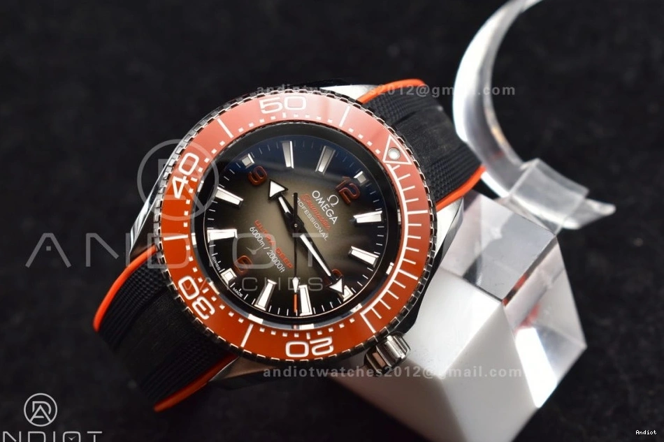 Best Black Gray Orange on 6000M Seamaster Dial Edition Rubber 1:1 Bezel Ceramic A2824 SS Ultra TF Deep Strap 1103